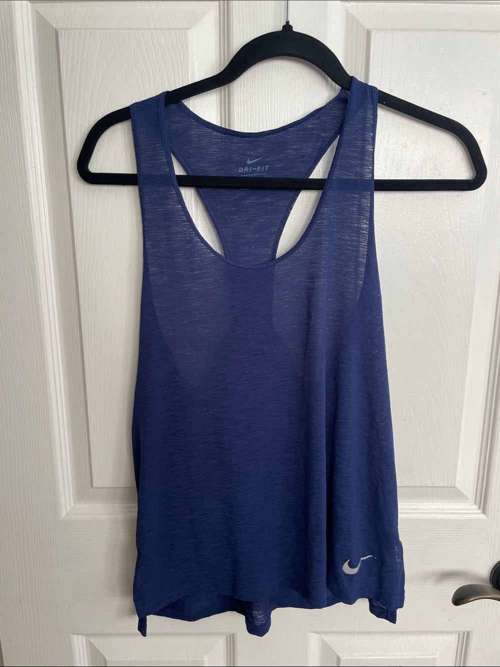 Nike Women's Blue Dri-FIT Racerback Tank